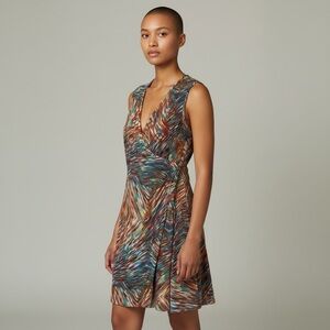 Shoreline Brown and Orange Ruched Mini Sundress S/M - CO China